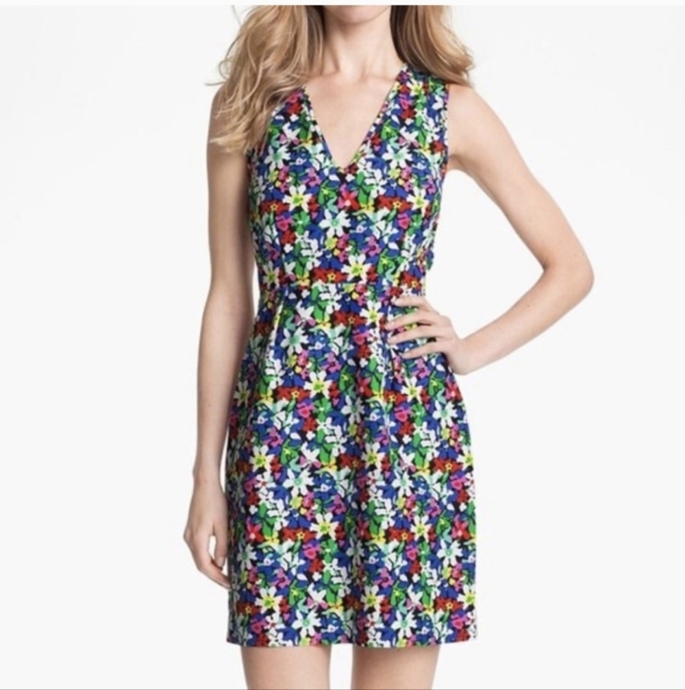 Kate Spade,Floral Sleeveless Dress,Size 2